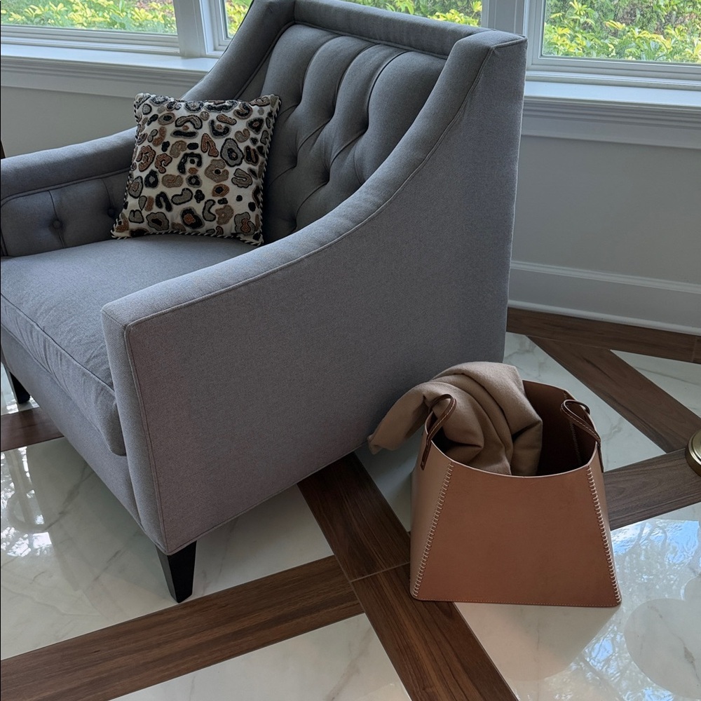 Suede and Leather Tote - Picture 2 of 9